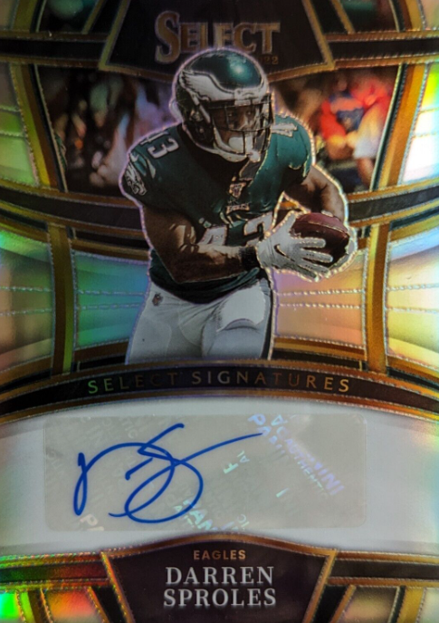 2022 Panini Select Football Darren Sproles Signatures Auto Philadelphia Eagles