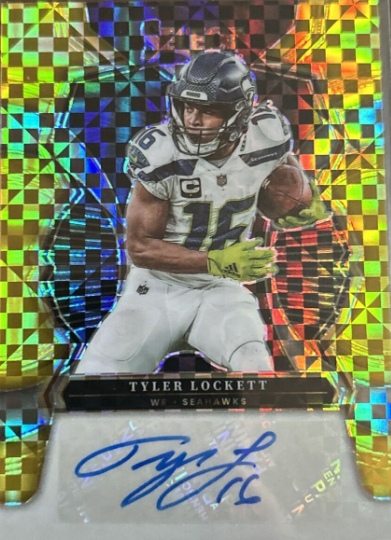 2022 Panini Select Tyler Lockett Auto GOLD prizm /10