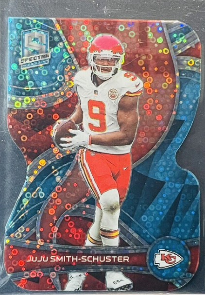 2022 Panini Spectra Neon Blue Prizm Die-Cut /50 JuJu Smith-Schuster #59