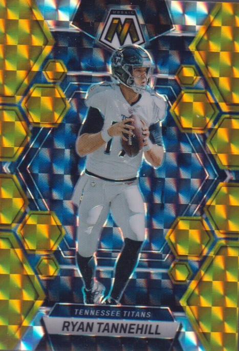 2023 Panini Mosaic #236 Ryan Tannehill Gold Prizm 1/10 Titans