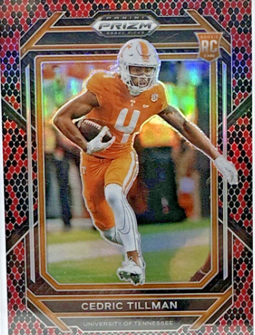 2023 Panini Prizm Draft Picks Cedric Tillman Snakeskin