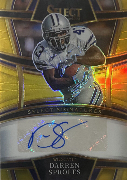 2023 Select Draft Darren Sproles Select Signatures GOLD Auto 3/10