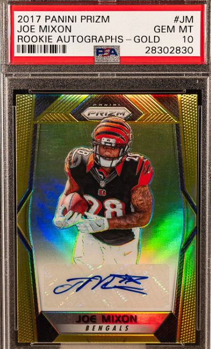 JOE MIXON 2017 Panini Prizm Gold RC Rookie Auto Autograph