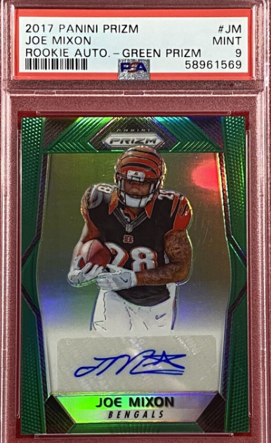 Joe Mixon RC 2017 Prizm Green Auto