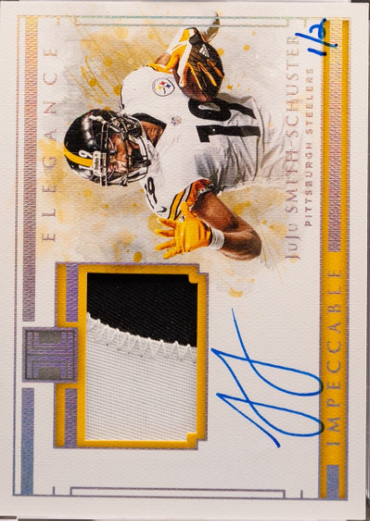 JuJu Smith-Schuster 2019 Impeccable Elegance RPA Jersey Patch RC Auto 1/2