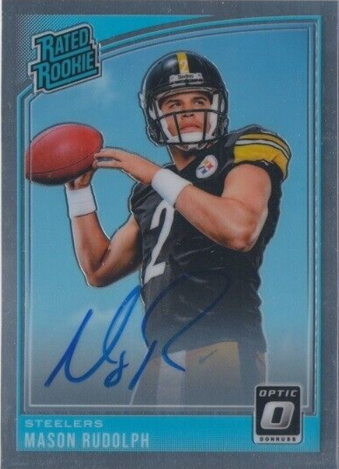 MASON RUDOLPH 2018 Optic Rookie RC Auto Autograph