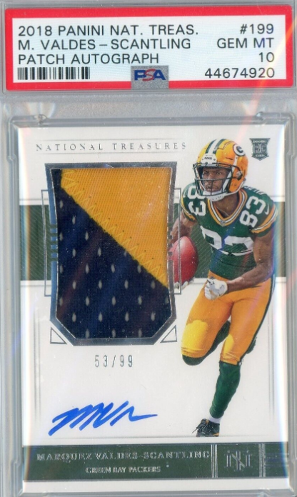 Marquez Valdes-Scantling 2018 Panini National Treasures