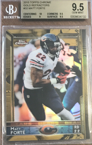 Matt Forte 2015 Topps Chrome Gold Refractor