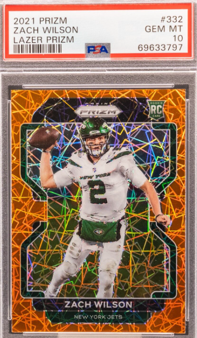 Zach Wilson 2021 Panini Prizm 332 Lazer Prizm RC