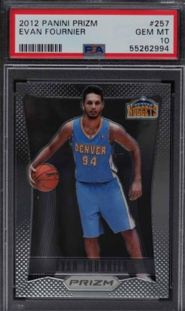 2012 Panini Prizm Evan Fournier ROOKIE RC #257 PSA 10 GEM MINT