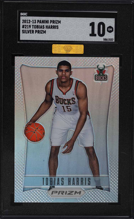 2012 Panini Prizm Silver Tobias Harris ROOKIE RC #219 MBA SGC 10 GEM MINT