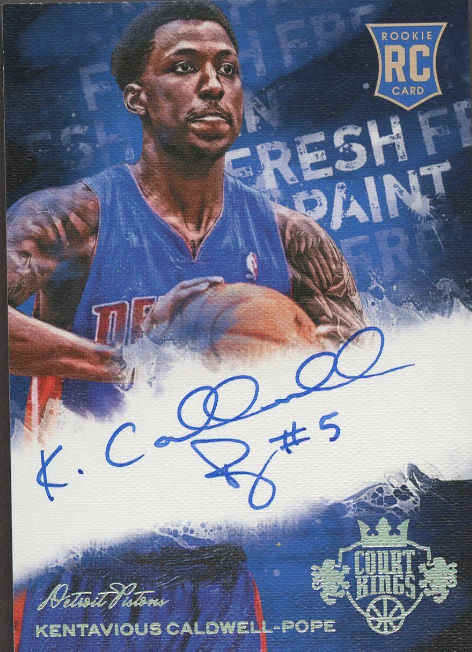 2013-14 Panini Court Kings #9 Kentavious Caldwell Pope RC Rookie Auto 1/1