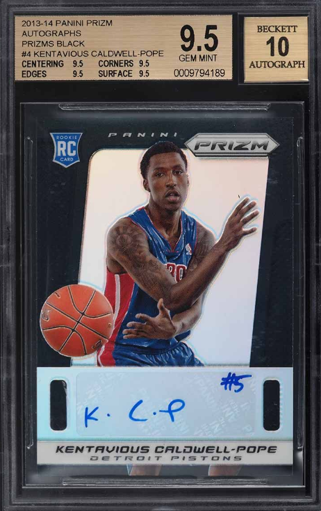 2013 Panini Prizm Black Prizms Kentavious Caldwell-Pope ROOKIE AUTO 1/1 BGS 9.5