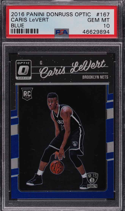 2016 Donruss Optic Blue Caris Levert ROOKIE RC /49 #167 PSA 10 GEM MINT