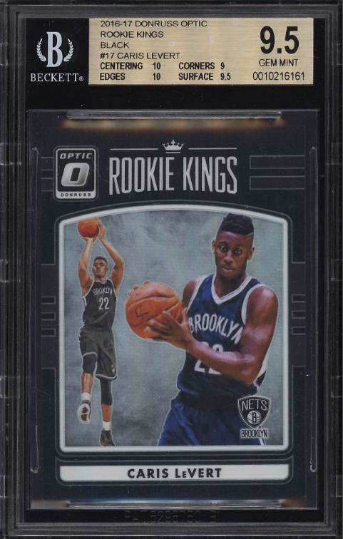 2016 Donruss Optic Kings Black Caris LeVert ROOKIE RC 1/1 #17 BGS 9.5 GEM