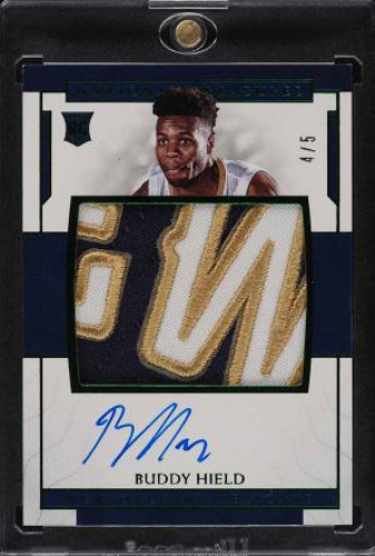 2016 National Treasures Emerald Buddy Hield ROOKIE RC PATCH AUTO