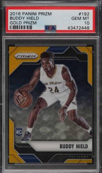 2016 Panini Prizm Gold Prizms Buddy Hield ROOKIE RC /10 #192 PSA 10 GEM MINT