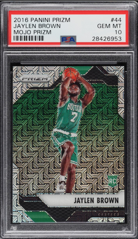 2016 Panini Prizm Mojo Jaylen Brown ROOKIE /25 #44 PSA 10 GEM MINT