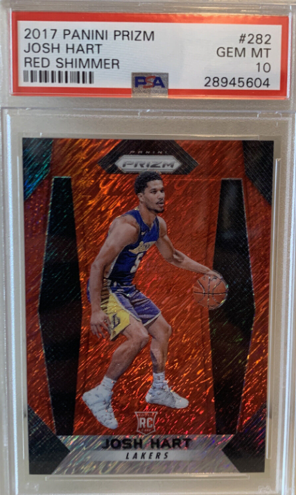 2017 Panini Prizm Red Shimmer Josh Hart ROOKIE RC /8 #282 PSA 10 GEM MINT