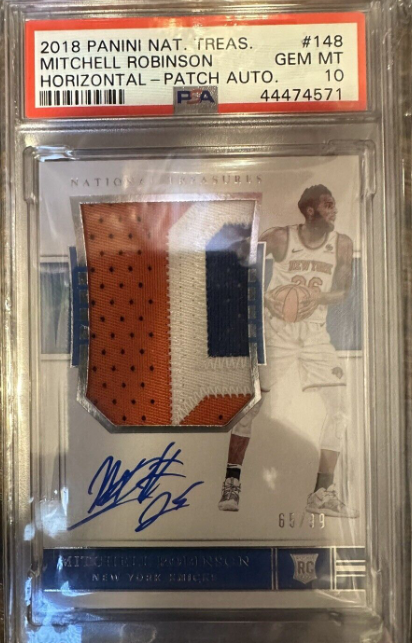 2018-19 Mitchell Robinson National Treasures RPA PSA 10 rookie auto 65/99 Knicks