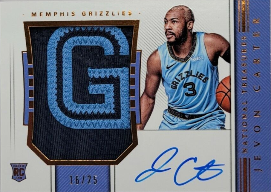 2018-19 National Treasures JEVON CARTER RPA SICK Rookie Patch Auto 16/25 RC