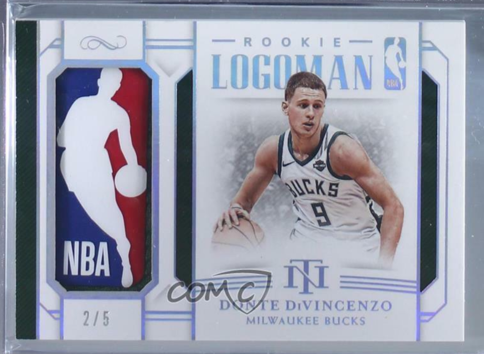 2018-19 Panini National Treasures Logoman 2/5 Donte DiVincenzo #RL-DD Rookie RC