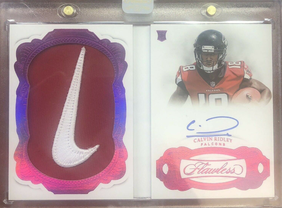 2018 Flawless Calvin Ridley Rpa Rookie Booklet Nike Swoosh 2/2 Ssp Falcons