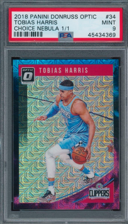 2018 Optic Choice Tobias Harris Nebula 1/1 PSA 9