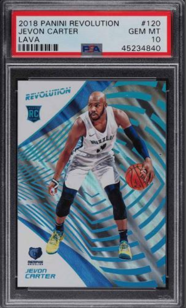 2018 Panini Revolution Lava Jevon Carter ROOKIE RC /10 #120 PSA 10 GEM MINT