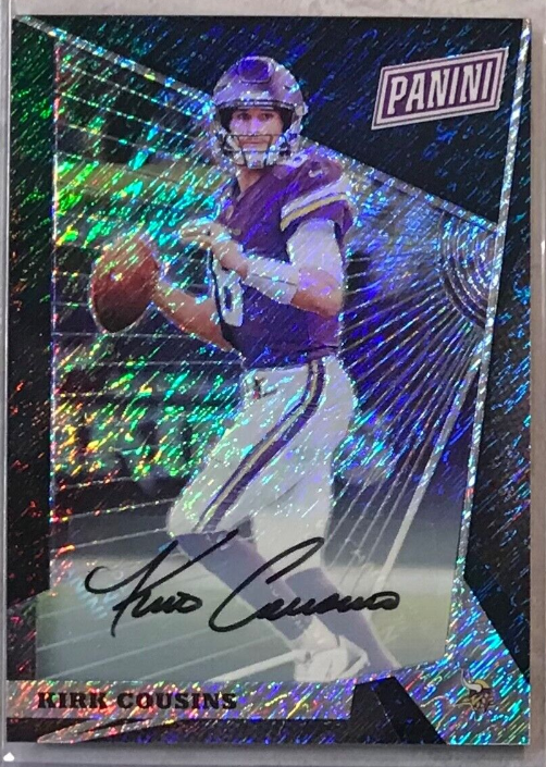 2018 Panini The National VIP Kirk Cousins Auto #1/1 Auto Black Shimmer VIKINGS