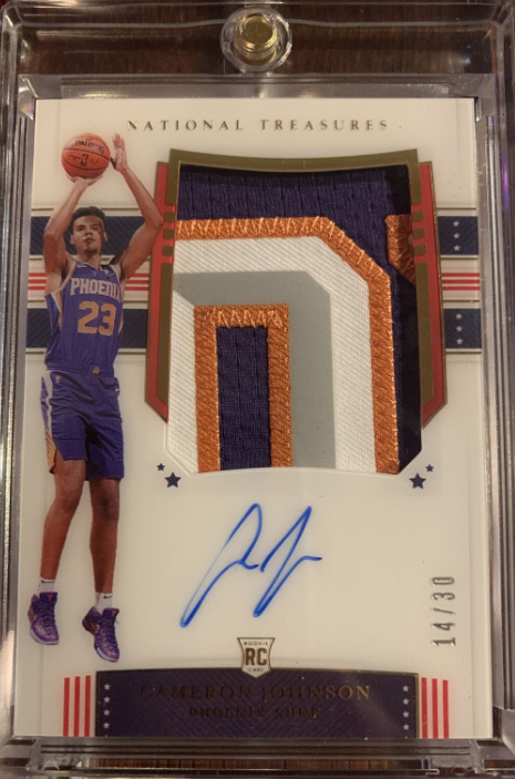 2019-20 National Treasures RPA FOTL Cameron Johnson RC 14/30