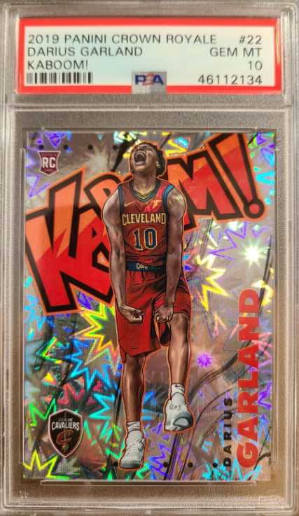 2019-20 Panini Crown Royale Darius Garland Rookie KABOOM PSA 10 Gem Mint RC SSP