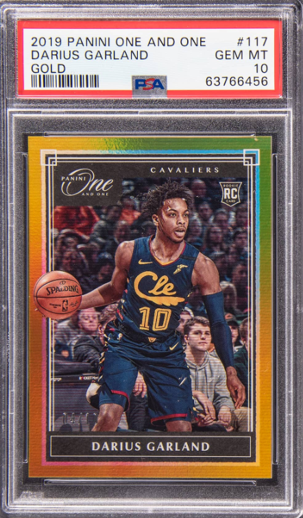 2019-20 Panini One And One Gold #117 Darius Garland Rookie Card (#04/10) - PSA GEM MT 10 - Pop 1