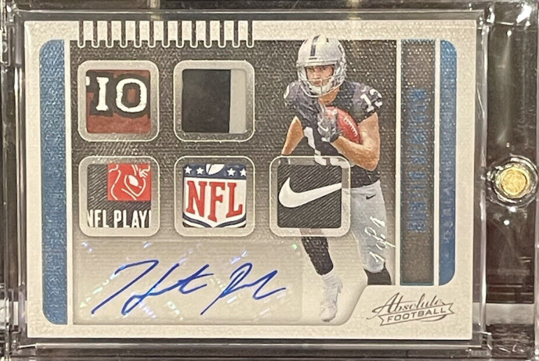 2019 Absolute Rookie Premier Materials Hunter Renfrow 1/1 RPA #220 Raiders