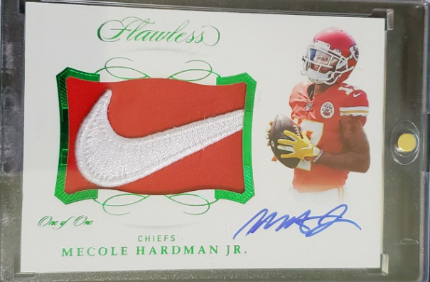 2019 Flawless Symbolic Signatures TRUE 1/1 #28 Mecole Hardman Jr. Chiefs