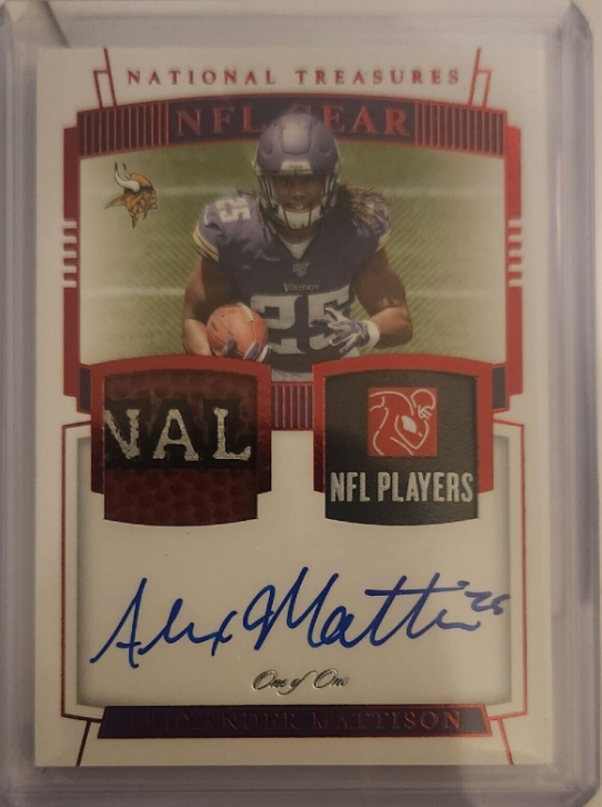 2019 National Treasures Alexander Mattison RPA 1/1