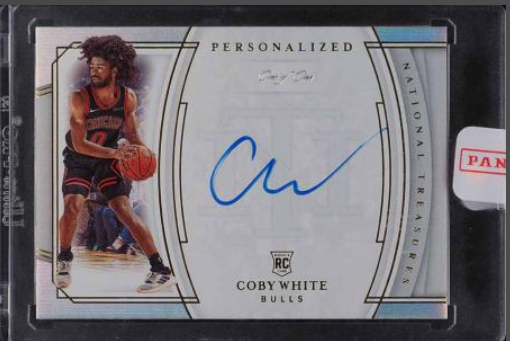 2019 National Treasures Personalized Coby White ROOKIE RC AUTO 1/1 #P-CBW10