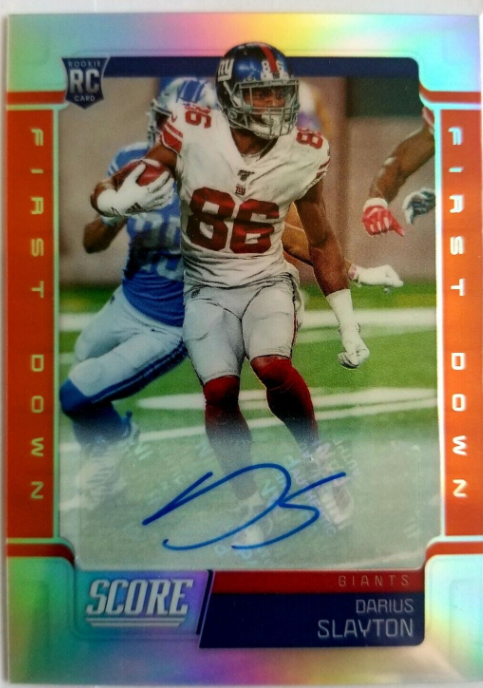 2019 Panini Chron Score Orange Darius Slayton Rc/Auto 1/10