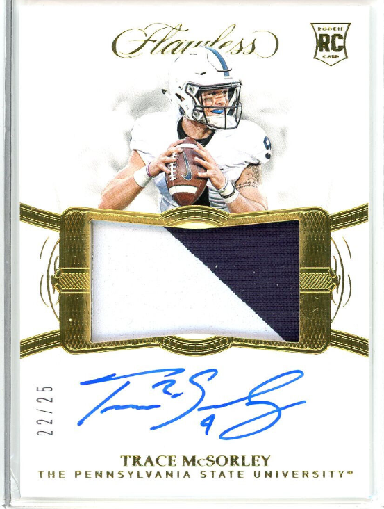 2019 Panini Flawless Trace McSorley RC 2 Color Patch Auto #22/25 (KM)