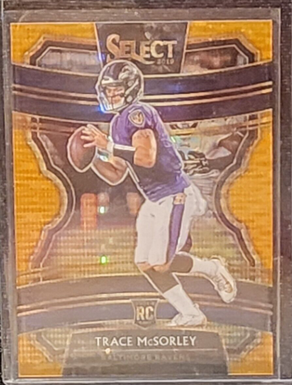 2019 Panini Select Neon Orange Pulsar Prizm #20 TRACE McSORLEY 8/11 RAVENS