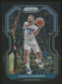 2020-21 Panini Prizm #216 Evan Fournier Black PRIZMS 1/1