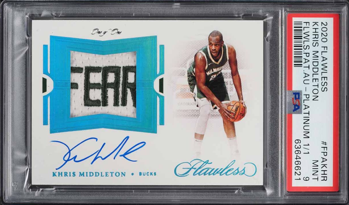 2020 Panini Flawless Platinum Khris Middleton PATCH AUTO