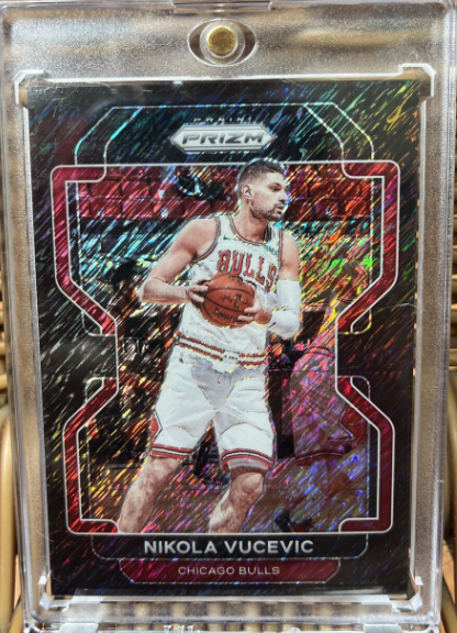 2021-22 Panini Prizm FOTL Nikola Vucevic BLACK SHIMMER One of One 1/1 Mint!