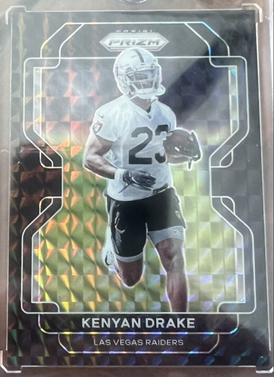 2021 Panini Prizm Kenyan Drake Black Finite Prizm #1/1 Raiders