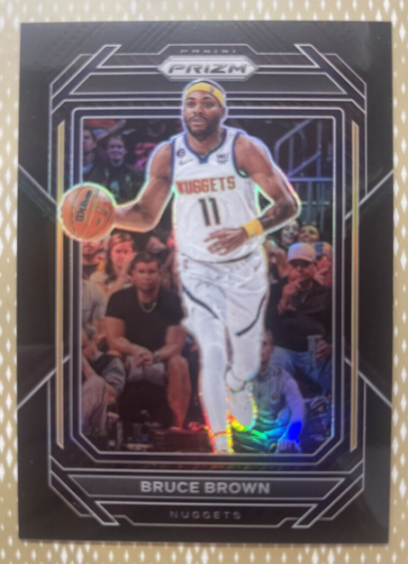 2022-23 Panini Prizm Bruce Brown #40 Black Prizm #d 1/1 Denver Nuggets