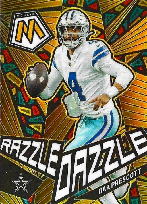 2023 Panini Mosaic Dak Prescott Razzle Dazzle Prizm Case Hit SSP Dallas Cowboys