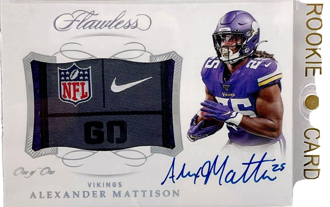 Alexander Mattison 2019 Panini Flawless RPA 1/1