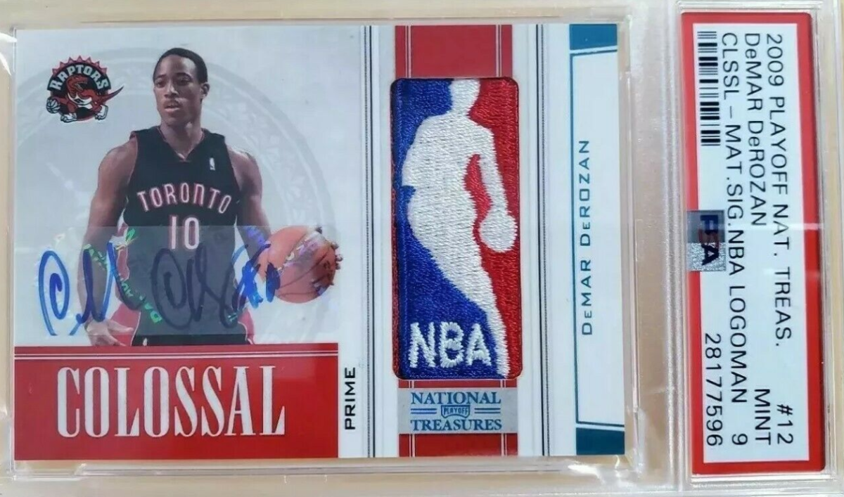 DeMar DeRozan /2 NBA Logoman 2009-10 National Treasures Rookie Card RC BGS 9.5