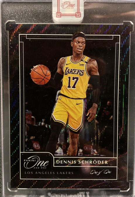 Dennis Schroder 2020 Panini One and One 7 True 1/1 Los Angeles Lakers (1 Of 1)