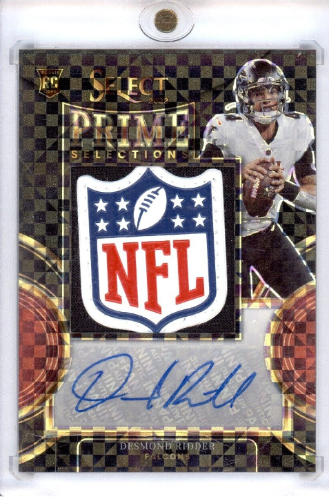 Desmond Ridder 2022 Select Football NFL Shield Auto 1/1 Rpa Atlanta Falcons